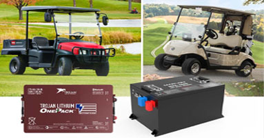 Lithium Ion Batteries for golfcart, floor cleaning machines, material handling equipment and aerial work platform