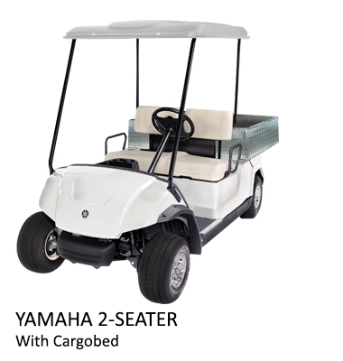 yamaha golf buggies with cargobed, yamaha utility vehicle, cargobed 4 seater yamaha electric car