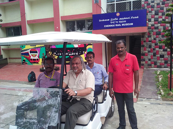 Electric Golf Cart at Museum in Chennai