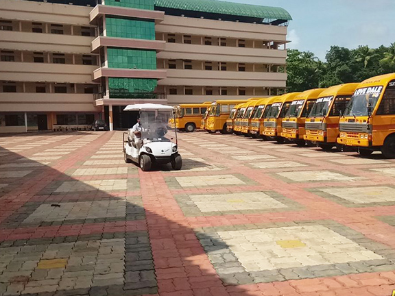 Electric Golf Cart at School Campuses
