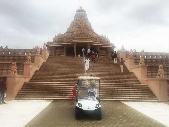 Electric Golf Cart at Spiritual Centre