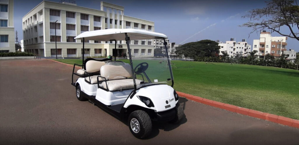 Golf car at Krishna Institute of Medical Sciences Deemed University